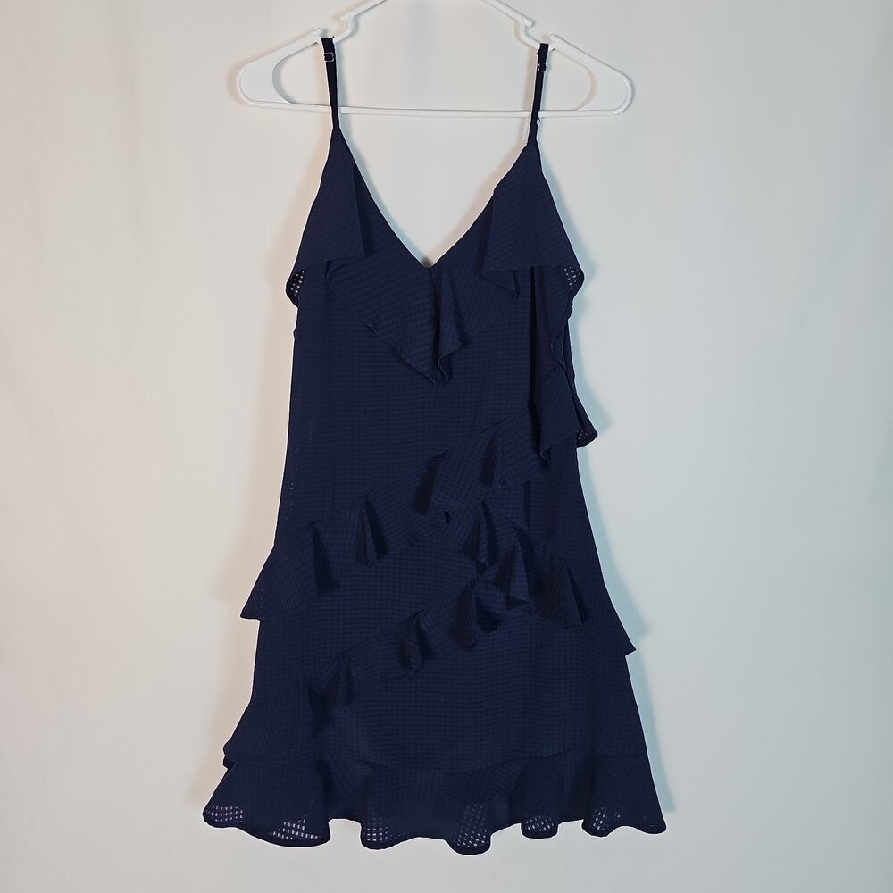 Gianni Bini Ruffle Mini Dress, Sleeveless, Size M